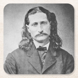 Maarschalk Wild Bill Hickok Old West Pistolhelden. Kartonnen Onderzetters
