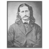Maarschalk Wild Bill Hickok Old West Pistolhelden. Sticker (Voorkant)