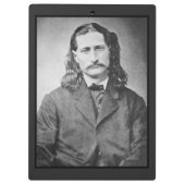 Maarschalk Wild Bill Hickok Old West Pistoolheld Klembord (Achterkant)