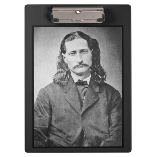 Maarschalk Wild Bill Hickok Old West Pistoolheld Klembord (Voorkant)