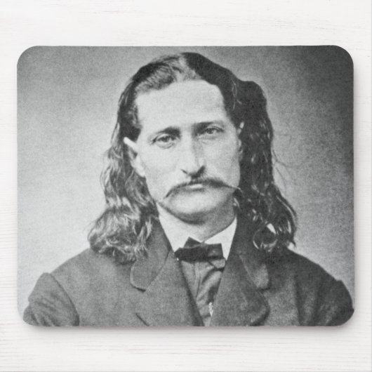 Maarschalk Wild Bill Hickok Oude West Pistoolheld Muismat (Voorkant)