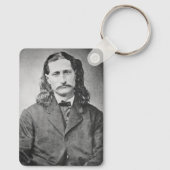 Maarschalk Wild Bill Hickok Oude West Pistoolheld Sleutelhanger (Achterkant)