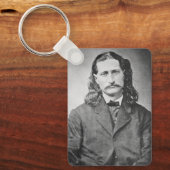 Maarschalk Wild Bill Hickok Oude West Pistoolheld Sleutelhanger (Voorkant)