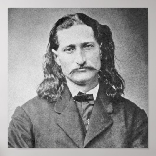 Maarschalk Wild Bill Hickok Oude West Revolverheld Poster (Voorkant)