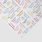 Maart, 14-jarig weefselboek tissuepapier (Detail)