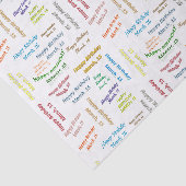 Maart, 15-jarig weefselboek tissuepapier (Detail)