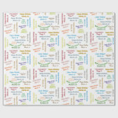 Maart, 16 maart Gift Wrapping Paper Cadeaupapier (Vlak)