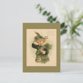  maart 1891, prachtige kindertekening briefkaart (Staand voorkant)