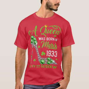 Maart 1933 90ste verjaardag Happy St Patrick's Day T-shirt
