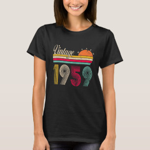 maart 1959 63 jaar oude verjaardag t-shirt