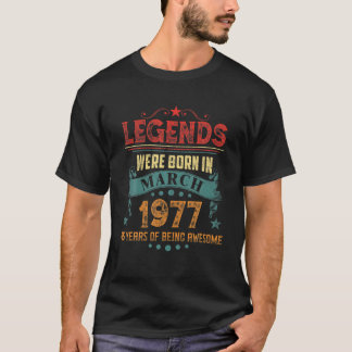 maart 1977 45 jaar Geweldige 45 jaar T-shirt