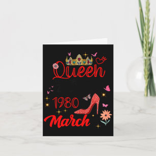 Maart 1980 verjaardag deze koningin werd in maart  kaart