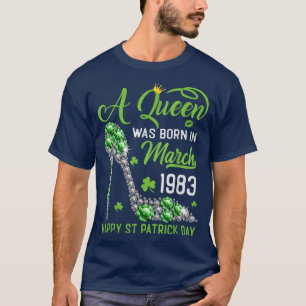 Maart 1983 40ste verjaardag Happy St Patrick's Day T-shirt