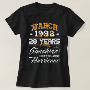 Maart 1992 - 28 jaar Huwelijkscadeaus T-shirt