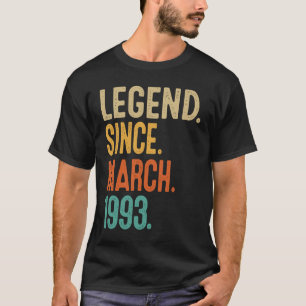  maart 1993 30 jaar oud t-shirt
