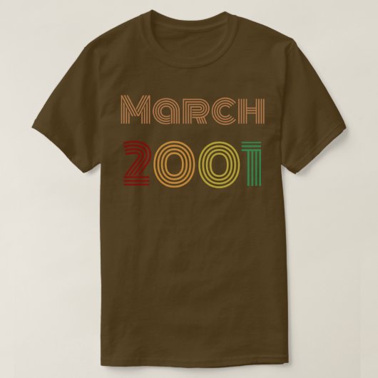 Maart 2001 ontwerp t-shirt (Design voorkant)