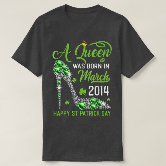 Maart 2014 9e verjaardag Happy St Patrick's Day Sh T-shirt (Design voorkant)