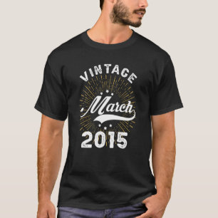  maart 2015 7 jaar oud Geweldige sinds 2015 T-shirt