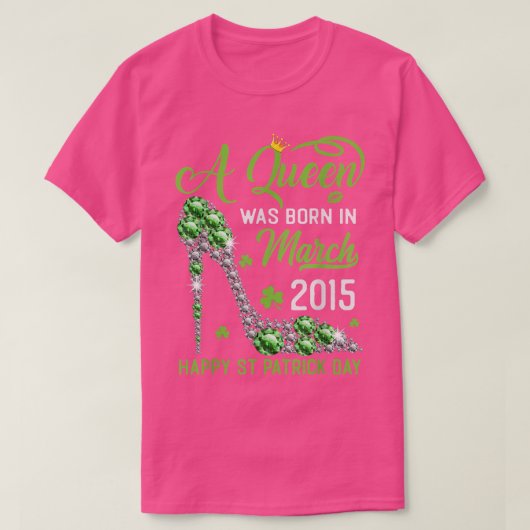 Maart 2015 8ste verjaardag van Happy St Patrick's  T-shirt (Design voorkant)