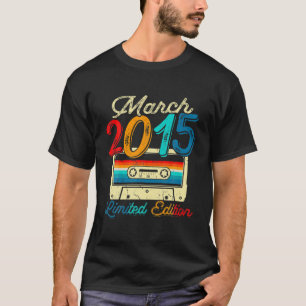 maart 2015 Cassette 7e verjaardag 7 jaar oud T-shirt