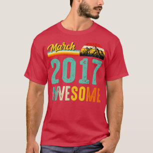 Maart 2017 Verjaardagscadeau Shirt Vintage Maart 2