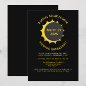 Maart 2025 Zonsverduistering Ontbijt Kijkfeest Kaart (Voorkant / Achterkant)