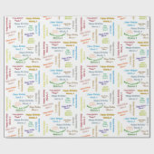 Maart, 3-jarige cadeaupapier (Vlak)