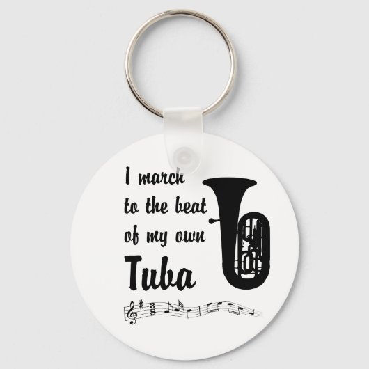Maart aan de Beat: Tuba Sleutelhanger (Voorkant)
