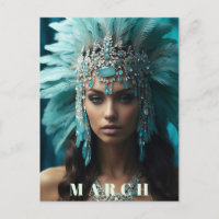 *~* MAART AP53 Boho Headdress AQUAMARINE
