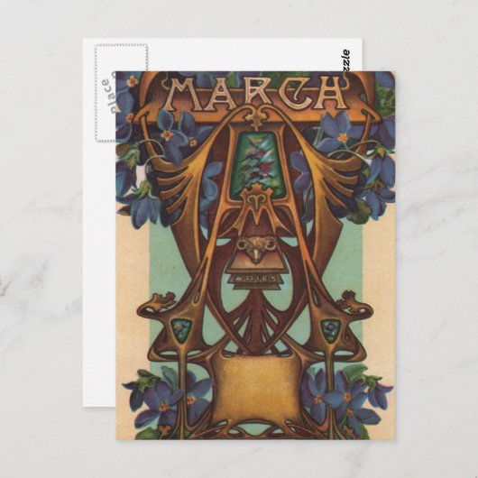 Maart - Aries Briefkaart (Voorkant / Achterkant)