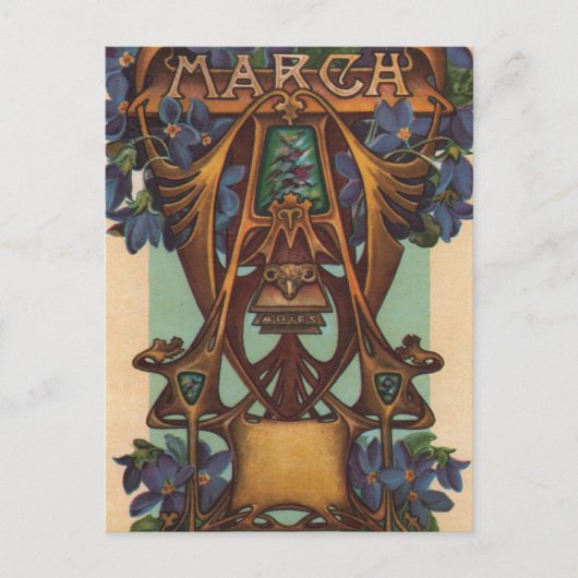 Maart - Aries Briefkaart (Voorkant)