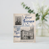 Maart Auditorium Music Hall Baltimore MD Briefkaart (Staand voorkant)