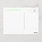 Maart Auditorium Music Hall Baltimore MD Briefkaart (Achterkant)