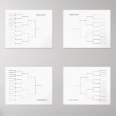 Maart Basketbal Quadrant Bracket Transparant Muurkunst Sets (Voorkant)