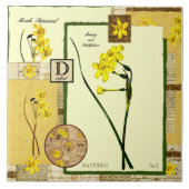 Maart bloem tegeltje (Voorkant)