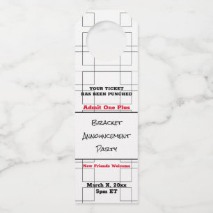 Maart Bracket Basketball koninklijke partij Flessenhanger