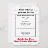 Maart Bracket Basketball koninklijke partij Kaart (Achterkant)