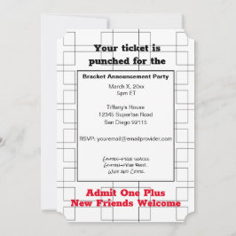 Maart Bracket Basketball koninklijke partij Kaart