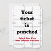 Maart Bracket Basketball Watch Party Kaart (Achterkant)