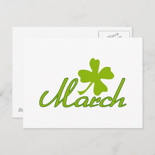 maart briefkaart (Voorkant / Achterkant)