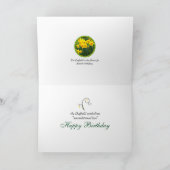 Maart die de Gele Verjaardag van Gele narcissen Kaart (Binnen)