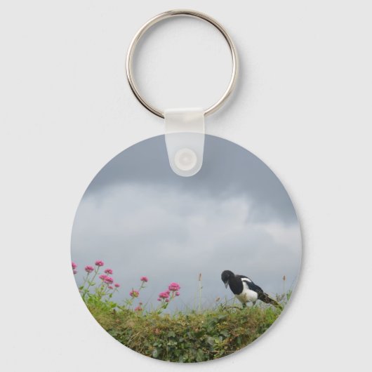 Maart en wilde bloemen. sleutelhanger (Voorkant)
