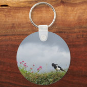 Maart en wilde bloemen. sleutelhanger (Voorkant)