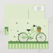 Maart-fiets Briefkaart (Voorkant / Achterkant)