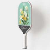 Maart Geboorte Bloem Aangepaste Naam Pickleball Paddle (Links)