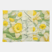 Maart Geboorte bloem Daffodil Theedoek (Horizontaal)