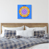 Maart Geboorte Bloem Gepersonaliseerde Mandala Zen Canvas Afdruk (Insitu (Slaapkamer))