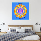 Maart Geboorte Bloem Gepersonaliseerde Mandala Zen Canvas Afdruk (Insitu (Slaapkamer))