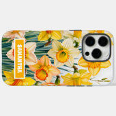 Maart Geboorte Maand Bloem Aangepaste Naam Case-Mate iPhone Case (Achterkant (horizontaal))
