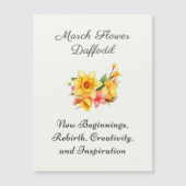 Maart Geboorte Maand Bloem Daffodil Geboortegesche (Voorkant)